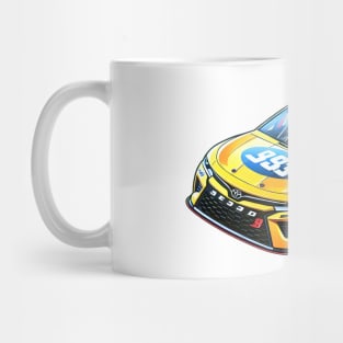 Cool yellow Nascar car, greatest grand prix champion Mug